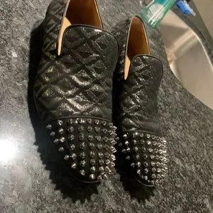 Christian Louboutin Men\'s Spooky Flat Calf Loafers - Black - Size 13 Christian Louboutin | Shoes | Christian Louboutin Mens  main image 4